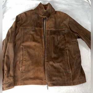 Men's Milestone Brown Goat leather Suede Jacket